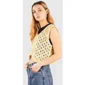 Blue Tomato Crochet Vest Strikket genser gul