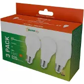 Spectrum LED 3-pakke E27 LED-lys 9W 3000K 820 lumen