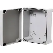 Fibox Abs enclosures with metric knock-outs grey cover tam131308