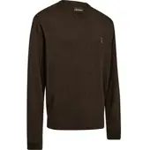 Deerhunter Harrington V-neck Knit Brown melange 2XL