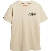 Superdry for man. M1012241A Lofi beige T-shirt (XL), Casual, Cotton, Short sleeve