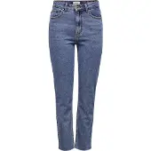 ONLY Emily Life High Waist Straight Raw Crop Ankle Mae06 Jeans
