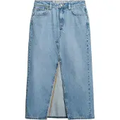 Superdry Denim Split Lang Skjørt