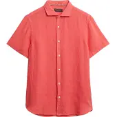 Superdry Vacation Linen Kortarmet Skjorte