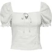 ONLY Caro Puff Linen Blend Kort Ermet Bluse