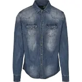 Brandit Riley Denim Skjorte Med Lange Ermer