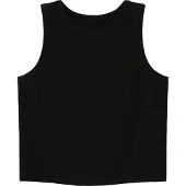 Name It Kids Crop Top - NkfNakal - Black - - 13-14 år (158-164) - Singlet