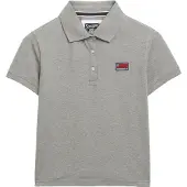 Superdry for woman. W6012049A Polo Ath Essential Graphic grey (M), Casual, Cotton, Short sleeve