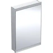 Geberit ONE speilskap for innbygging 90x60x15 aluminium, høyre