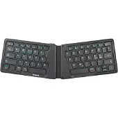 Targus AKF003NO sammenleggbart Bluetooth-tastatur til nettbrett, Nordisk, svart