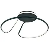 Orion LED-taklampe Claire, svart, dimbar