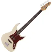Gear4Music LA II Bassgitar fra Ivory