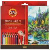 Koh-I-Noor Farveblyanter Mondeluz 72 ass. farver (sæt)