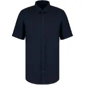 Armani Exchange for man. XM001223AF14619UB101 Navy Casual Shirt (XL), Linen, Short sleeve
