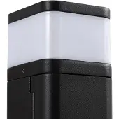 LINDBY utendørs vegglampe Teyon, med stikkontakt, svart, IP44 G9