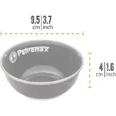 Petromax emaljeskåler 160 ml 2 stk BLACK