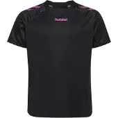Hummel T-skjorte - hmlBlaze 2.0 - Black/Dahlia - - 10 år (140) - T-skjorte
