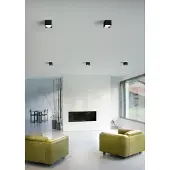 HELESTRA Dora LED-taklampe, kantet, matt hvit