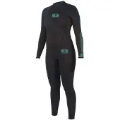 Ocean & Earth Surf School 3 Mm Dame Våtdrakt I Neopren Med Lange Ermer Og Glidelås På Ryggen