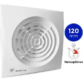 THERMEX Silent 200-300 Scandic, Vegg, Bad, Hvit, Plast, IP45, 180 m³/t