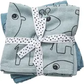 Done by Deer Babysjal - 120x120 cm - 2-pack - Contour Blue - - OneSize - Babysjal