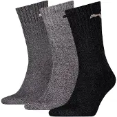 Puma Crew Sock (3-Pack), Clothing, Antracite/Grey, 35-38