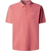 Pepe Jeans for man. PM5400087 Oscar coral polo shirt (S), Casual, Cotton, Short sleeve