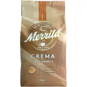 Merrild Crema Hele bønner - 1 kg