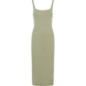 Urban Classics Basic Long Cotton Jersey Ermeløs Kjole
