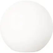 FH Lighting LED-solcellelampe Dabus, Ø 25 cm, kule, hvit, akryl