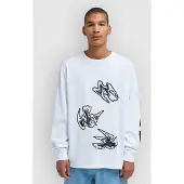 RVCA AF Birds Langermet T-skjorte hvit