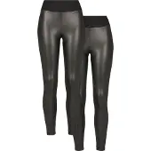 Urban Classics Faux Leather High Waist Leggings 2 Enheter