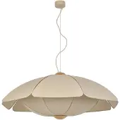 Market Set hengelampe Coquillage, 110 cm kremfarget, lin