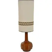 Market Set Gulvlampe Jimmy, brun/beige, kant, 121 cm