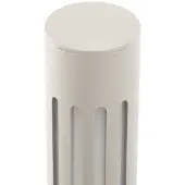 LINDBY LED-gatelampe Fjorya, høyde 60 cm, steingrå, IP65