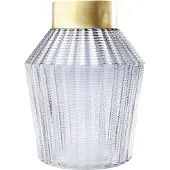 Kare Barfly vase, grå, glass, høyde 30 cm, munnblåst