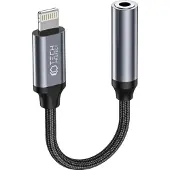 Tech-Protect Hodetelefonadapter / Lightning Adapter - 3,5 mm minijack Ultraboost svart