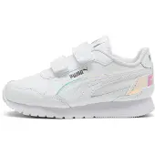 Puma ST Runner v4 Holo Sneakers Kids, Shoes, White/Silver, 28.5