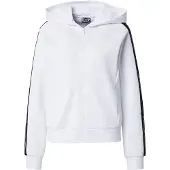 EA7 for woman. 7W000960_AF12501 Logo Series white hoodie (M), Casual, Sport, Long sleeve, Recycled Polister