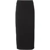 EA7 for woman. 7W000963_AF12484 Long skirt in black stretch knit (XS), Cotton, Classic