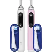 Braun iO Series 6 elektrisk tannbørste, duo, hvit/rosa