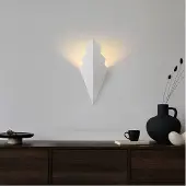 Opviq Vegglampe ARROW, hvit, høyde 40 cm, metall, G9