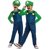 Disguise Super Mario Luigi Elegant Kostyme