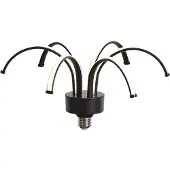 LUEDD E27 LED Dekolampe Sort 6W 450 lm 3000K