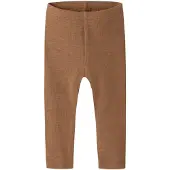 Name it Leggings - Rib - NbnKab - Ristet Coconut/Melange - - 50 - Leggings