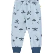 Joha Leggings - Ull/Bambus - Lyseblå m. Trykk - - 100 - Leggings - Ull
