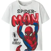 Name It Mini T-skjorte - Noos - NmmMarvin - Spider-Man - Bright White - - 2 år (92) - T-skjorte