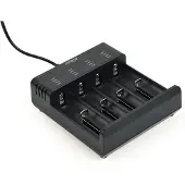 Gembird ENERGENIE BC-USB-02 Rask Ni-MH + Li-ion batterilader sort