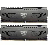 Patriot Extreme Performance Viper Steel - DDR4 - sett - 32 GB: 2 x 16 GB - DIMM 288-pin - 3600 MT/s / PC4-28800 - CL18 - 1.35 V - ikke-bufret - ikke-ECC - svart, rødmetallsgrå