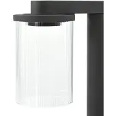 LUCANDE LED-gatelampe Beelia, antrasitt, 60 cm, riflet